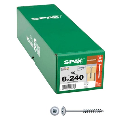 Artikelbild für SPAX® Holzbauschrauben T40 Tellerkopf WIROX 0251010802405 8 mm x 240 mm, 50 St., Artikelnummer 396568