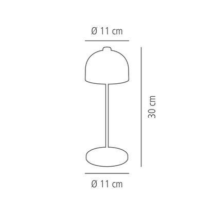 Artikelbild 7 für APS JOSEF LED Akku-Tischleuchte schwarz 3,2 W, Artikelnummer 651329