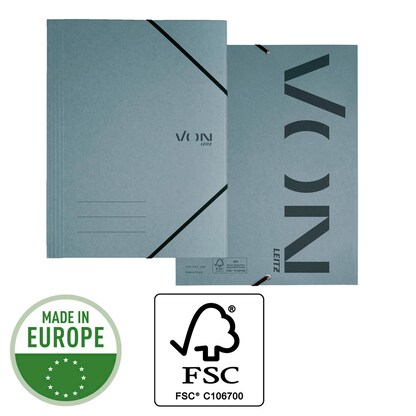 Artikelbild 5 für VON LEITZ Eckspanner DIN A4 grau, 1 St., Artikelnummer 635379