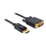 Artikelbild 1 für DeLOCK DisplayPort/DVI-D Kabel 2,0 m schwarz, 1 St., Artikelnummer 581443