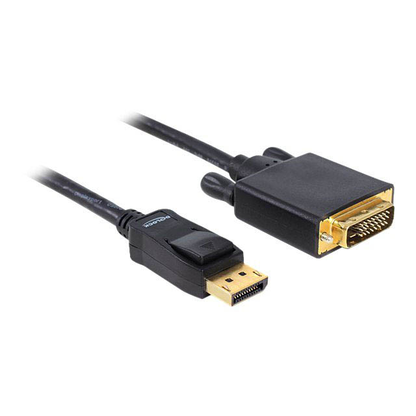 Artikelbild für DeLOCK DisplayPort/DVI-D Kabel 2,0 m schwarz, 1 St., Artikelnummer 581443
