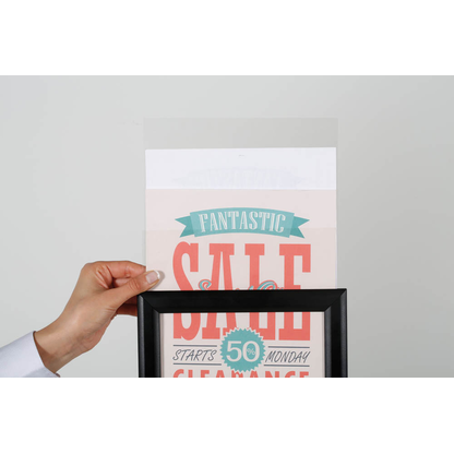 Artikelbild 2 für update displays Infoständer Economy schwarz DIN A4 30,5 x 30,5 x 85,4 - 140,5 cm, 1 St., Artikelnummer 316842