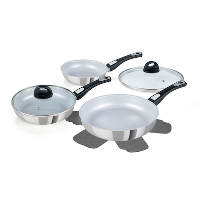 Artikelbild für Genius Pfannen-Set Cerafit Steel silber 7-tlg., 1 Set, Artikelnummer 895589