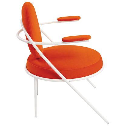 Artikelbild 3 für meet powered by PAPERFLOW Sessel SATURNE rost weiß Stoff 70,0 x 73,0 x 88,0 cm, 2 St., Artikelnummer 230886