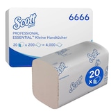 Artikelbild 1 für Scott® Papierhandtücher 6666 Essential Interfold-Falzung 2-lagig 4.000 Tücher, Artikelnummer 254316