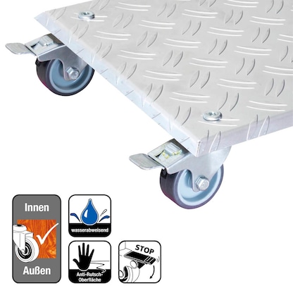 Artikelbild 6 für WAGNER® design yourself Pflanzenroller GH 7004 Metall silber quadratisch 28,0 x 7,1 cm, 1 St., Artikelnummer 418719