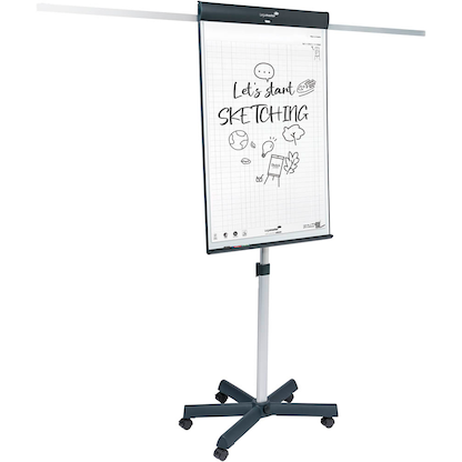 Artikelbild 2 für AKTION: Legamaster Flipchart SKETCH PRO 7-153310 + GRATIS 1x SKETCH ECO Papierblock (kariert), 2x edding 31 EcoLine Flipchartmarker, Artikelnummer 475762