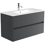 Artikelbild 1 für POSSEIK Waschbecken mit Unterschrank LIMES 100 grafit 100,0 x 46,5 x 58,5 cm, Artikelnummer 669399