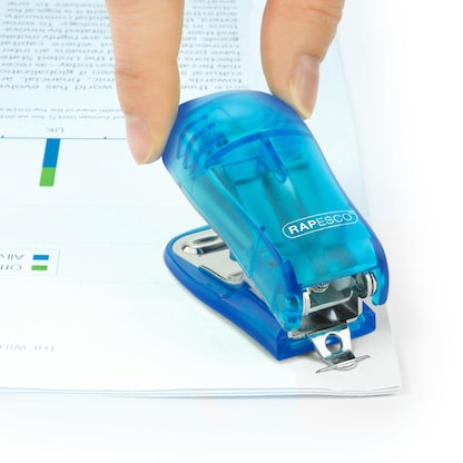 Artikelbild 2 für RAPESCO® Locher und Heftgeräte Set 1719 transparent blau, Artikelnummer 710349