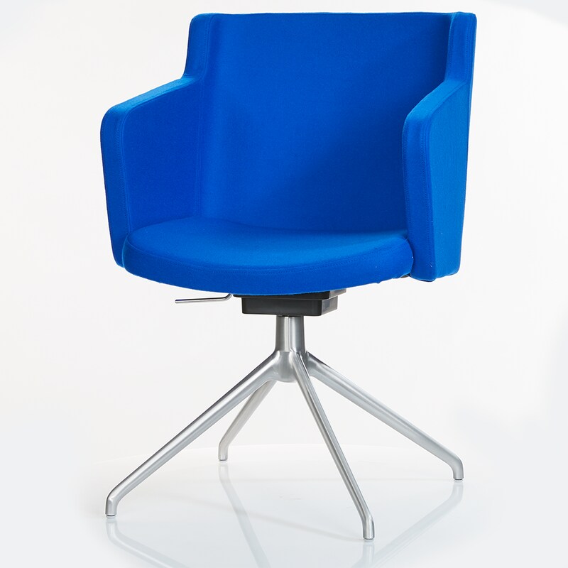 360-Grad-Artikelbild für Topstar Besuchersessel SFH 1.0 royalblau edelstahl, Optik matt Stoff 58,0 x 66,0 x 87,0 - 90,0 cm, 1 St., Artikelnummer 593301