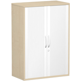 Artikelbild 1 für geramöbel Flex Rollladenschrank ahorn, silber 2 Fachböden 80,0 x 42,5 x 118,2 cm, Artikelnummer 876363