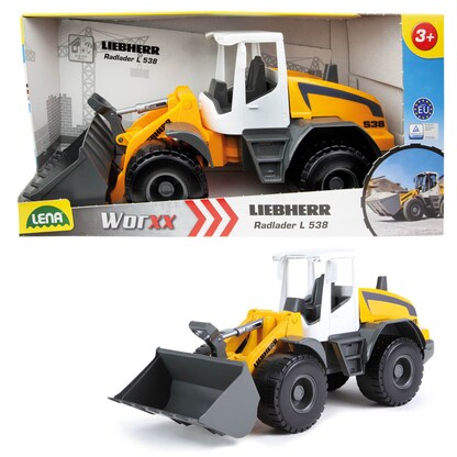 Artikelbild 2 für LENA Worxx Radlader Liebherr L538 Litronic 4612 Spielzeugauto, Artikelnummer 879732