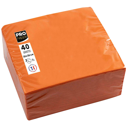 Artikelbild für PROnappe Servietten orange 2-lagig 38,0 x 38,0 cm, 40 St., Artikelnummer 361887