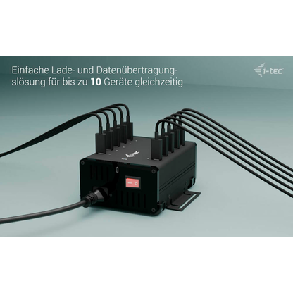 Artikelbild 11 für i-tec® USB-Hub USB-C/USB-A Metal Charging + data 10-fach schwarz, Artikelnummer 662688