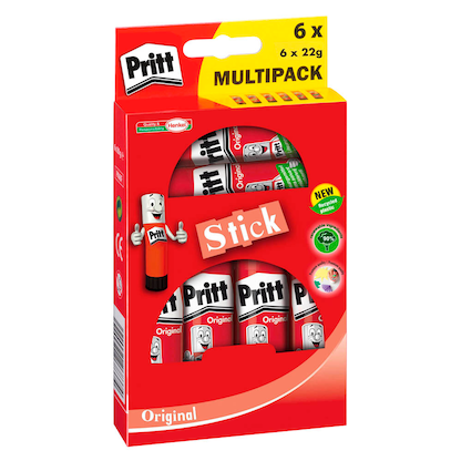 Artikelbild für Pritt Klebestift 22,0 g, 6 St., Artikelnummer 559914