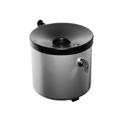 Artikelbild für TKG Rondo senior Wandaschenbecher silber abschließbar, 1 St., Artikelnummer 407268