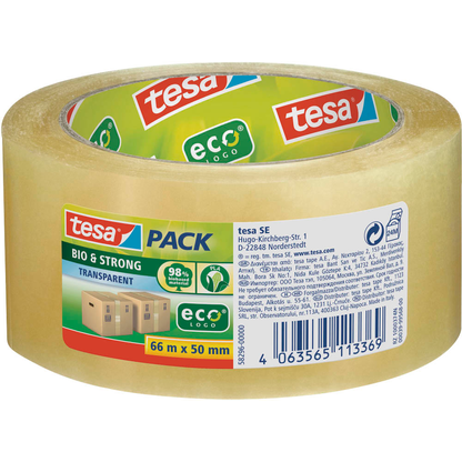 Artikelbild 2 für tesa Packband tesapack® BIO & STRONG transparent 50,0 mm x 66,0 m 1 Rolle, Artikelnummer 749644
