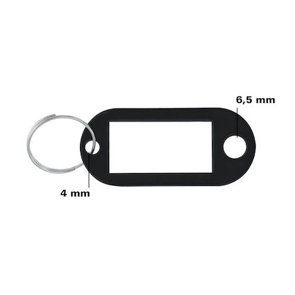Artikelbild 2 für WESTCOTT Schlüsselanhänger schwarz, 100 St., Artikelnummer 315587