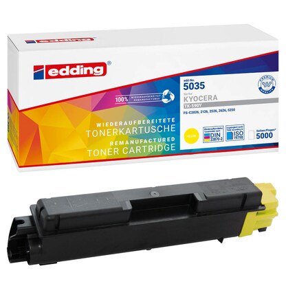 Artikelbild für edding EDD-5035 gelb Toner kompatibel zu KYOCERA TK-590Y, Artikelnummer 284796