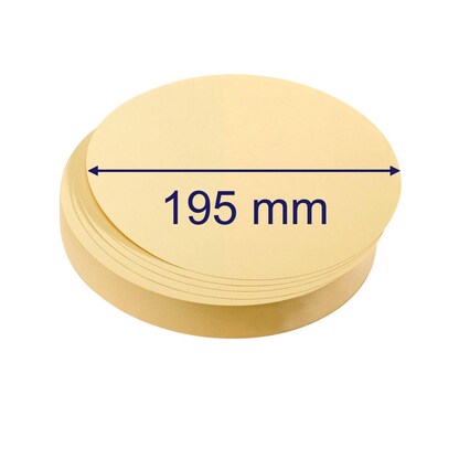 Artikelbild 2 für FRANKEN Moderationskarten gelb Ø 19,5 cm, 500 St., Artikelnummer 670279