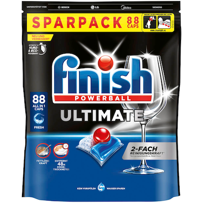 Artikelbild für finish POWERBALL ULTIMATE Spülmaschinentabs 88 St., Artikelnummer 530419