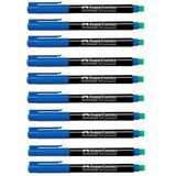 Artikelbild 1 für FABER-CASTELL MULTIMARK 1513 Folienstifte blau 0,6 mm permanent, 10 St., Artikelnummer 814293