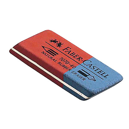Artikelbild für FABER-CASTELL Radiergummi rot, blau, 1 St., Artikelnummer 136155