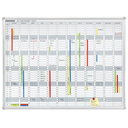 Artikelbild 2 für FRANKEN JK1203 Magnetbänder weiß 19,1 x 69,5 cm, 12 Streifen, Artikelnummer 341913