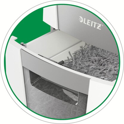 Artikelbild 11 für LEITZ IQ Autofeed Small Office 300 Aktenvernichter mit Partikelschnitt P-5, 2 x 15 mm, bis 300 Blatt, weiß, Artikelnummer 267332