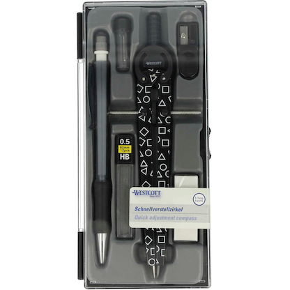 Artikelbild für WESTCOTT Zirkel schwarz, 1 St., Artikelnummer 648582