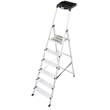 Artikelbild 1 für KRAUSE Stehleiter einseitig MONTO Secury mit Multi-Grip silber 6 Stufen, H: 210,0 cm, Artikelnummer 568941