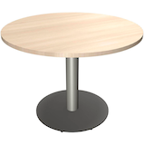 Artikelbild 1 für fm Mehrzwecktisch fastline akazie rund, Säulenfuß silber, 100,0 x 100,0 x 72,0 cm, Artikelnummer 268092