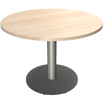 Artikelbild für fm Mehrzwecktisch fastline akazie rund, Säulenfuß silber, 100,0 x 100,0 x 72,0 cm, Artikelnummer 268092