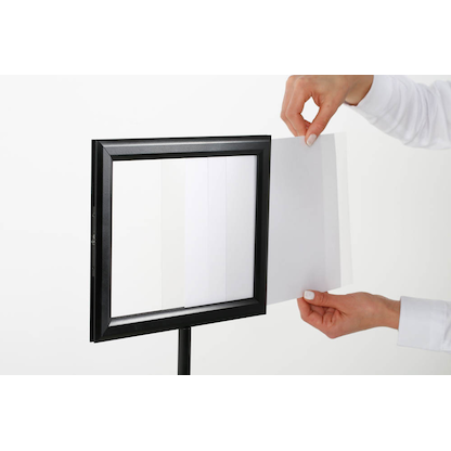 Artikelbild 3 für update displays Infoständer Economy schwarz DIN A4 30,5 x 30,5 x 85,4 - 140,5 cm, 1 St., Artikelnummer 316842