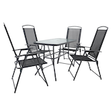 Artikelbild 1 für VCM my garden Sitzgruppe anthrazit Textilene, Metall, 5-teilig, Artikelnummer 914533