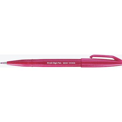 Artikelbild 3 für Pentel SES15C-B2X Brush-Pen rot, 1 St., Artikelnummer 861387