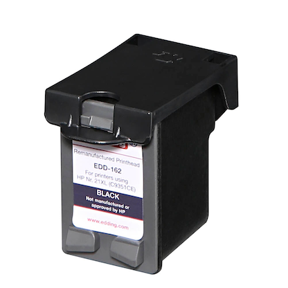 Artikelbild 4 für edding EDD-162 schwarz Druckerpatrone kompatibel zu HP 21XL (C9351AE), Artikelnummer 108084