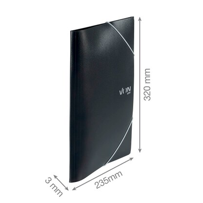 Artikelbild 4 für VON LEITZ Sammelmappe DIN A4 schwarz, 1 St., Artikelnummer 635429