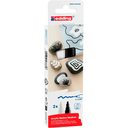 Artikelbild 2 für edding 5100 Acrylstifte farbsortiert 2,0 - 3,0 mm, 2 St., Artikelnummer 786359