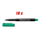 Artikelbild 1 für FABER-CASTELL MULTIMARK 1513 Folienstifte grün 0,6 mm permanent, 10 St., Artikelnummer 814533