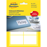 Artikelbild 1 für AVERY Zweckform Etiketten 3337 weiß 54,0 x 35,0 mm, 224 Etiketten , Artikelnummer 647081