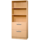 Artikelbild 1 für HAMMERBACHER Regalschrank 7300 SG, V7300/6/6/SG buche 80,0 x 42,0 x 200,4 cm, 1 St., Artikelnummer 860770