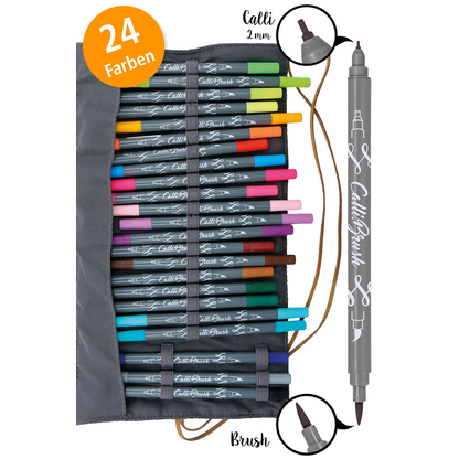 Artikelbild 3 für ONLINE® Calli.Brush Brush-Pens farbsortiert, 24 St., Artikelnummer 284014