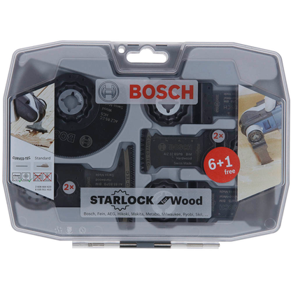 Artikelbild 2 für AKTION: BOSCH Starlock Holz Segment- und Tauchsägeblätter-Set 7-teilig, 1 Set mit Prämie nach Registrierung, Artikelnummer 454201