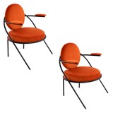 Artikelbild 1 für meet powered by PAPERFLOW Sessel SATURNE rost schwarz Stoff 70,0 x 73,0 x 88,0 cm, 2 St., Artikelnummer 231017