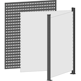 Artikelbild 1 für SCHULTE Thekenmodul MULTIplus Eckmodul ohne Arbeitsplatte, schwarz, lichtgrau 78,0 x 80,6 x 100,7 cm, Artikelnummer 627069