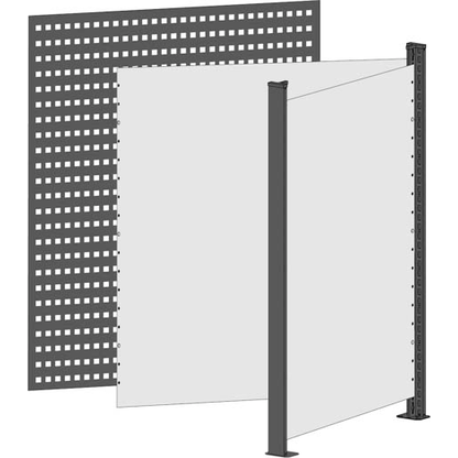 Artikelbild für SCHULTE Thekenmodul MULTIplus Eckmodul ohne Arbeitsplatte, schwarz, lichtgrau 78,0 x 80,6 x 100,7 cm, Artikelnummer 627069