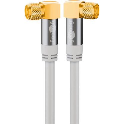 Artikelbild für goobay F-Stecker SAT-Kabel 10,0 m weiß, 1 St., Artikelnummer 656159