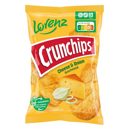 Artikelbild für Crunchips Cheese & Onion Flavour Chips 150,0 g, Artikelnummer 691711