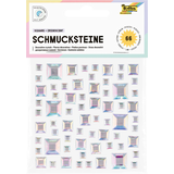 Artikelbild 1 für folia Schmucksteine transparent SQUARE IRIDESCENT, 66 St., Artikelnummer 692966